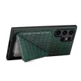 thumbnail image 6 of Allytech Slim Case Compatible with Samsung Galaxy S24 Ultra, Crocodile Print PU Leather Magnetic Hidden Card Holder Kickstand Shockproof Full Body Protective Wallet Case for Women Men, Green, 6 of 7