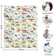 thumbnail image 4 of Colorful Dinosaurs Realistic Pattern Blanket,Comfortable Soft Lamb Wool Throw Blanket,All Season,Warm Lightweight Blankets for Sofa Bed Couch Living Room Chair,30"x40", 4 of 4