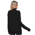 thumbnail image 5 of COMOSOFFER Black Turtleneck Lightweight Sweaters for Women White Womens Turtleneck Long Sleeve Pullover Knit Sweater Tops, 5 of 7