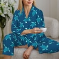 thumbnail image 6 of Balery Cute Turtle Pattern Pajama Sets for Women Long Sleeve 2 Piece Sleepwear Loungewear Sets Soft PJ's with Pockets Long Sleeve Comfy Pj Sets-Large, 6 of 7