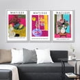 thumbnail image 3 of IDEA4WALL Framed Canvas Print Wall Art Set of 3 Abstract Flower Vases by Henri Matisse Retro Abstract Floral Fine Art Vintage Colorful Botanical Prints Artwork for Room Decor -, 3 of 5