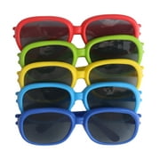 5 Novelty Sun Glasses, Way to Celebrate Party Favors, Plastic, Assorted Colors, 5 Ct.