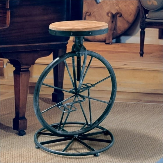 T Home 26 Davide Bicycle Wheel Adjule Bar Stool In Natural T Home 26 Davide Bicycle Wheel Adjule Bar Stool In Natural Com
