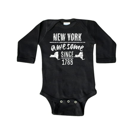

Inktastic New York Awesome Since 1788 Gift Baby Boy or Baby Girl Long Sleeve Bodysuit
