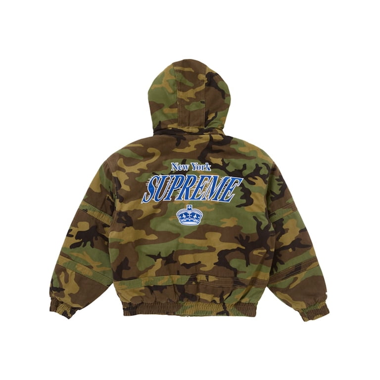 Supreme Men's Mitchell & Ness Twill Stadium Jacket Camo, from