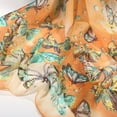thumbnail image 4 of GZWYHT Silk Scarf,Scarves for Women Lightweight 160*50cm Women Flower Print Long Soft Wrap Scarf Simulation Silk Shawl Scarves Neck Scarf,Clearance,Womens Scarves Yellow, 4 of 4