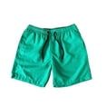 thumbnail image 6 of KPOPLK Mens Elastic Waist Drawstring Shorts Casual Classic Fit Stretch Flat Front Shorts with Pockets Size XXXXL,Mint Green, 6 of 6