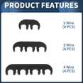 thumbnail image 4 of Separadores de bujía de motor Unique Bargains 12pcs 7mm 8mm soporte de cable de encendido para Chevrolet para Ford negro, 4 of 6