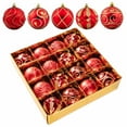 thumbnail image 5 of SCNOR 16-Piece Christmas Tree Ornament Balls, Xmas Decoration Gift Set for Holiday Tree Decor, 5 of 7