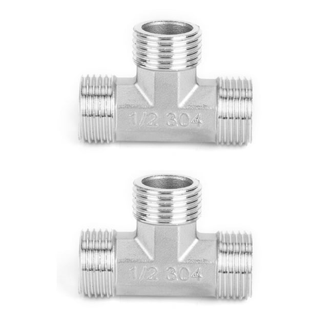 Stainless Steel Tee Connector, Threaded Connector, Pipe Fittings For Hardware Gas Plumbing Building Materials
