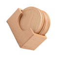 thumbnail image 1 of Injueey 6 pack/lot-La belleza de la con un hermoso juego de posavasos adecuado para bebidas frías y calientes, posavasos de madera, Type3 NO3, 1 of 6