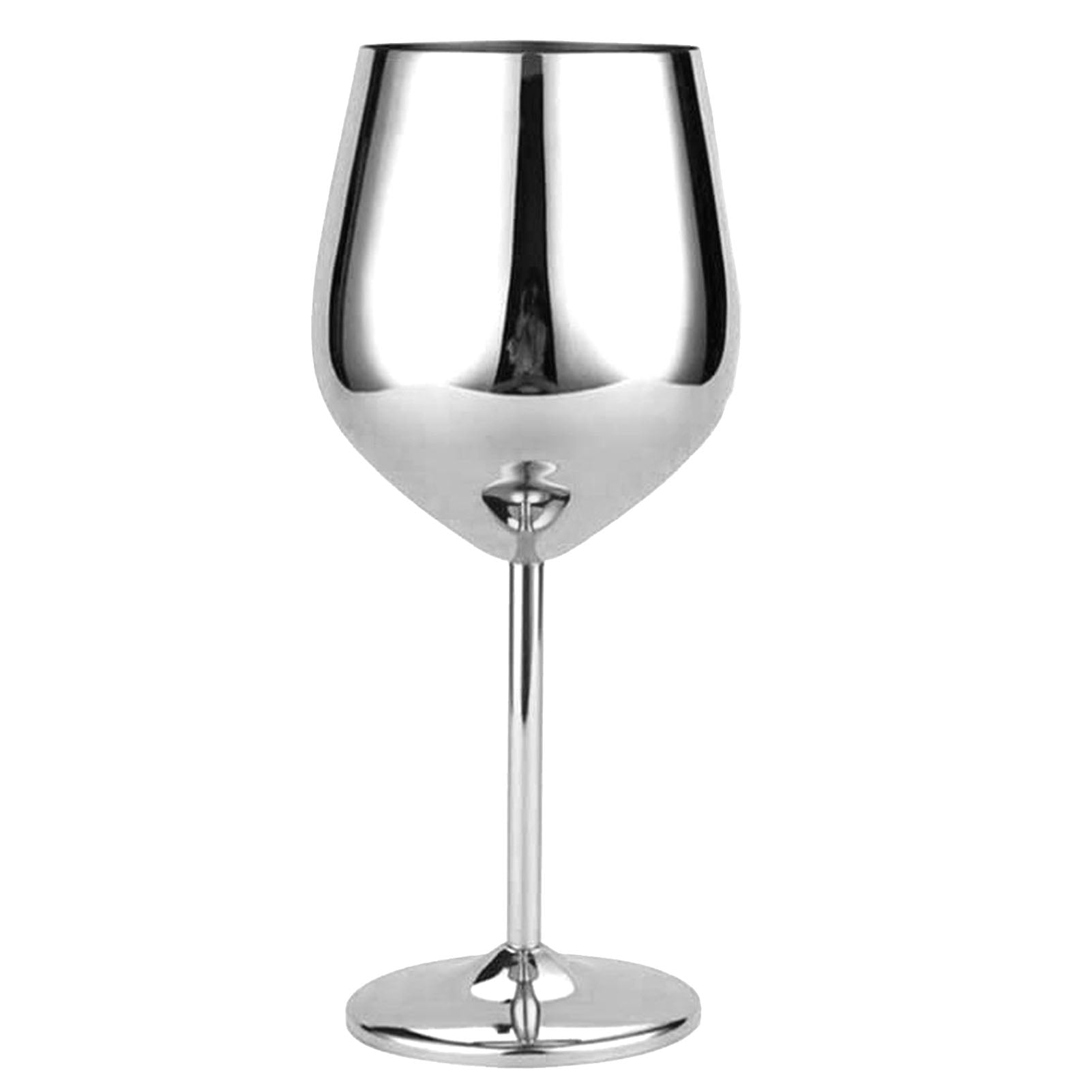 Teblacker Stainless Steel Wine Glass With Engraving (550Ml) Gold