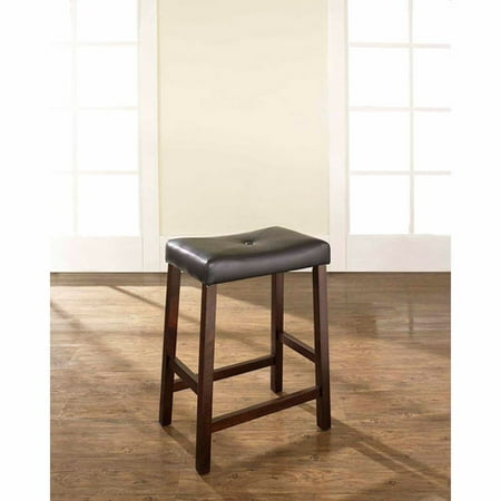 Crosley Furniture 2-piece Saddle Seat Counter Stool Set (Mahogany)