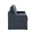 thumbnail image 2 of Serta Harwick Twin Convertible Sleeper Loveseat, Navy Fabric, 2 of 5