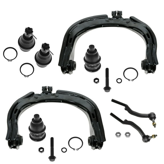 TRQ Control Arm Ball Joint Outer Tie Rod End Steering Suspension Kit Set 8pc PSA59693 Fits select: 2002-2009 CHEVROLET TRAILBLAZER, 2002-2009 GMC ENVOY