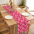 thumbnail image 3 of Valentine's Day Table Runner - 72 Inch Long, Kitchen Dining Table Runner Dresser Scarves, Red Rainbow Love Heart Polka Dots Spring Farmhouse Decor for Coffee Tables Wedding Party Banquet, 3 of 8