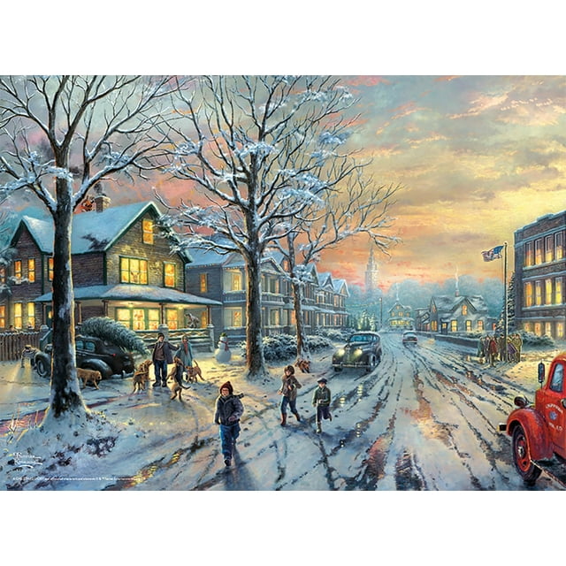Rompecabezas Buffalo Games Thomas Kinkade Una historia de Navidad