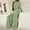 Mint Green, variant on Oplxuo Women's Oversized Long Sleeve Jumpsuit Chic Off The Shoulder Drawstring Waist Casual One Piece Romper with Pockets