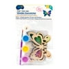 Hello Hobby Paint Your Own Wood Butterfly Suncatcher Kit, Boys & Girls, Child, Ages 5+