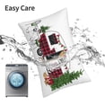 thumbnail image 6 of Yiaed Vintage Buffalo Plaid Christmas Camper Print Brushed Microfiber Envelope Pillowcases, Standard,Envelope Closure Pillow Cases(No pillow core)-20"x30", 6 of 6