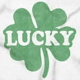 thumbnail image 2 of Lucky 4 Leaf Clover St Patrick's Day Unisex Fleece Graphic Zip Up Hoodie Brisco Brands 4X, 2 of 3