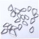thumbnail image 3 of FOMIYES 50Ud Abrazadera Para Cuerda De De Acero Inoxidable Con Protección Triangular Plata, 3 of 8