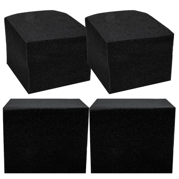 FENGGUIQU 4-Pack Black Acoustic Foam Panels Soundproofing for Control Noise Reduction