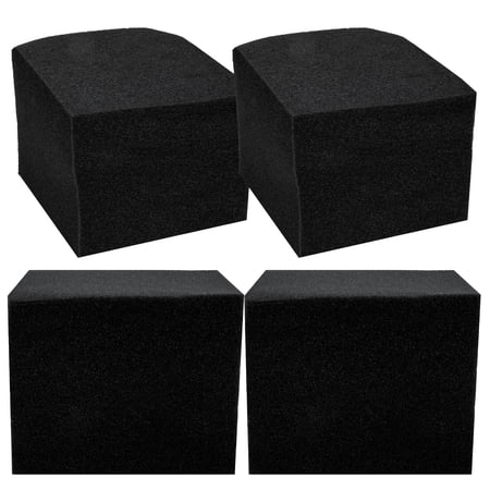 HONMEET 4Pcs Soundproof Sound Absorbing Panel Black Acoustic Supplies for Small Room