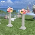 thumbnail image 5 of 4 PCS Free Standing Wedding Roman Column, Height Adjustable Landscaping Roman Pillar for Event Decoration, White, 5 of 22