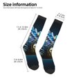 thumbnail image 2 of Naloa Starry Sky Colorful Crocodile Thigh High Socks Extra Long Stretchy Sock Women Over Knee High Opaque Stocking Daily Wear, 2 of 6