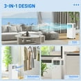 thumbnail image 4 of HOMCOM 8000 BTU 345 Sq Ft Portable Air Conditioner with Timer, White, 4 of 10