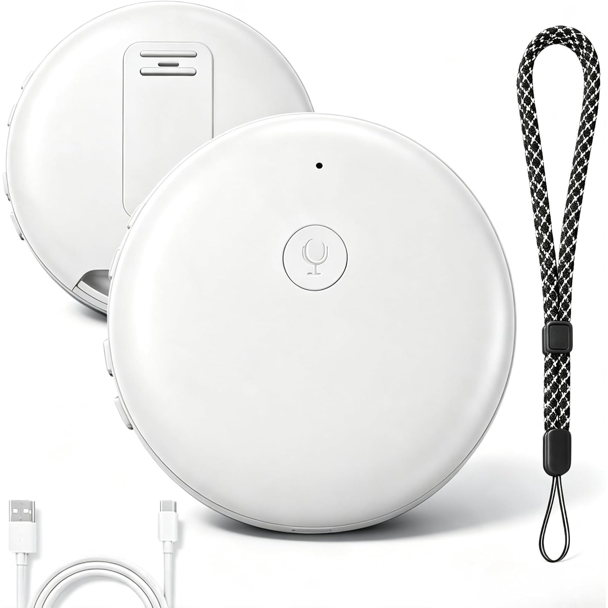 Pocket AI Translator, 165-Language Real-Time Voice Translator, Supports English & Spanish, Lightweight Wearable Pocket Design, Great for Business, Office, and Travel(RL)