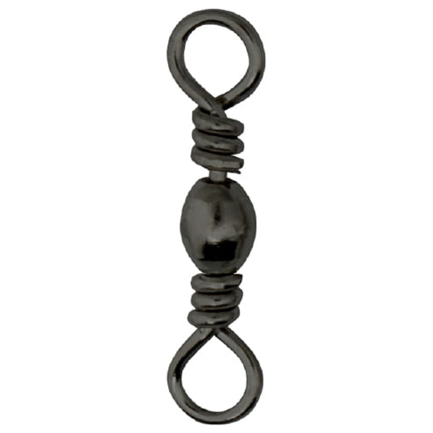 Eagle Claw Barrel Swivel, Black, Size 5, 12 Pack
