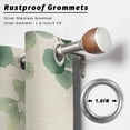 thumbnail image 2 of Outdoor Curtains for Patio Waterproof, Spring Pink Roses Outdoor Privacy Panels Grommet, Pastoral Eucalyptus Leaves Rustic Burlap Blackout Outside Curtains for Porch/Cabana 54"x84", 1 Panel, 2 of 8