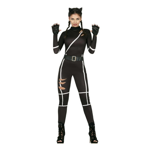 Fiestas Guirca Ensemble de Costume de Chat pour Femmes