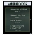thumbnail image 3 of Aarco Products ADC3630HB 1-Door Enclosed Directory Cabinet with Header - Blue, 3 of 6