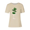 thumbnail image 4 of Mujeres Manga Corta de Verano Tops Impreso Sudadera Casual, Cuello Redondo Blusa Ligera para la Primavera Y el Verano, 4 of 4