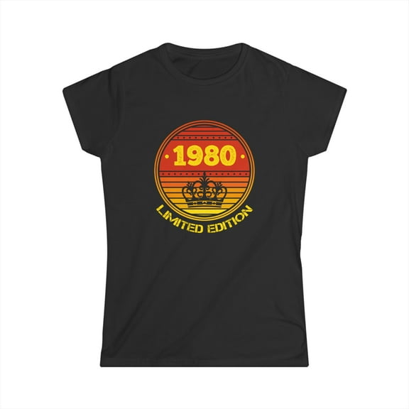 Vintage 1980 TShirt Women Limited Edition BDay 1980 Birthday Womens T Shirts