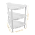 thumbnail image 2 of Raindrops Kitchen Organization Plastic Storage Shelves White 1 Piece, 2 of 8