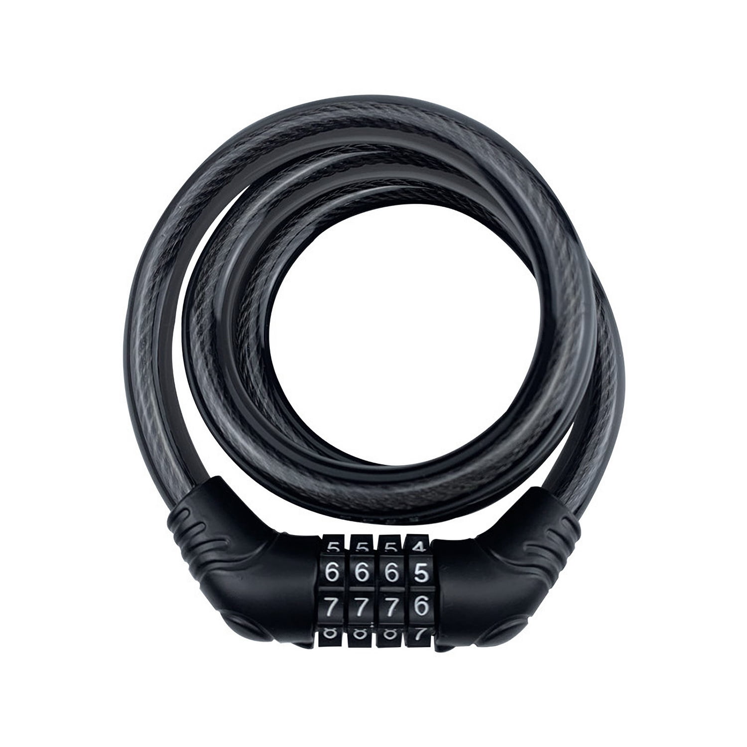Heybike Lock Cable,4 Digit Resettable Combination Bicycle Cable Lock ...