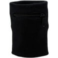 thumbnail image 2 of Suddora Adult Solid Color Cotton-Blend Zipper Pouch Wristband, Black, 2 of 4