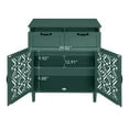 thumbnail image 5 of LFGUIZO 31.5″Green 2-Door 2-Drawer 1-Rack Buffet Cabinet – Accent Cabinet with Adjustable Rack, Suitable for Storage in Dining Rooms, Studies and Kitchens, 5 of 7