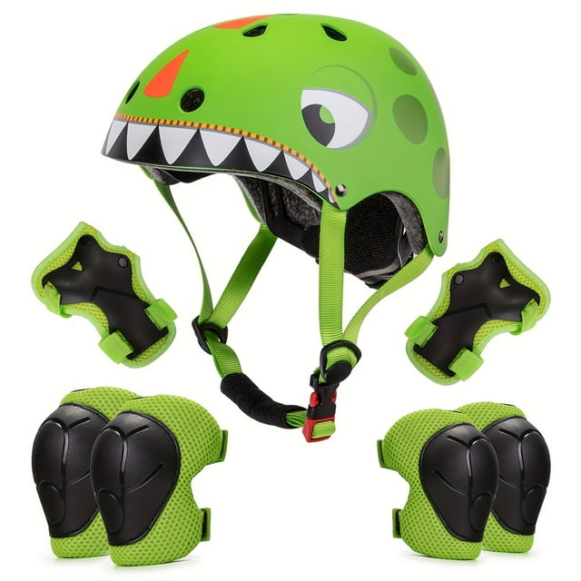 CNKOO Bicycle Helmet Kids Cartoon Safety Head Protection for Kids 5+ Years Light Weight Breathable for Bicycle Fun Design Colorful Helmet Lightweight Plastic Young Cyclists