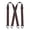 Dark Coffee, variant on Men's X-Back Suspenders with Heavy-Duty Hook Clips, Adjustable 1.5 Inch Elastic Work Suspenders for Jeans, Work Pants and Trousers, Durable Polyester Braces for Daily Wear, Hiking, Construction
