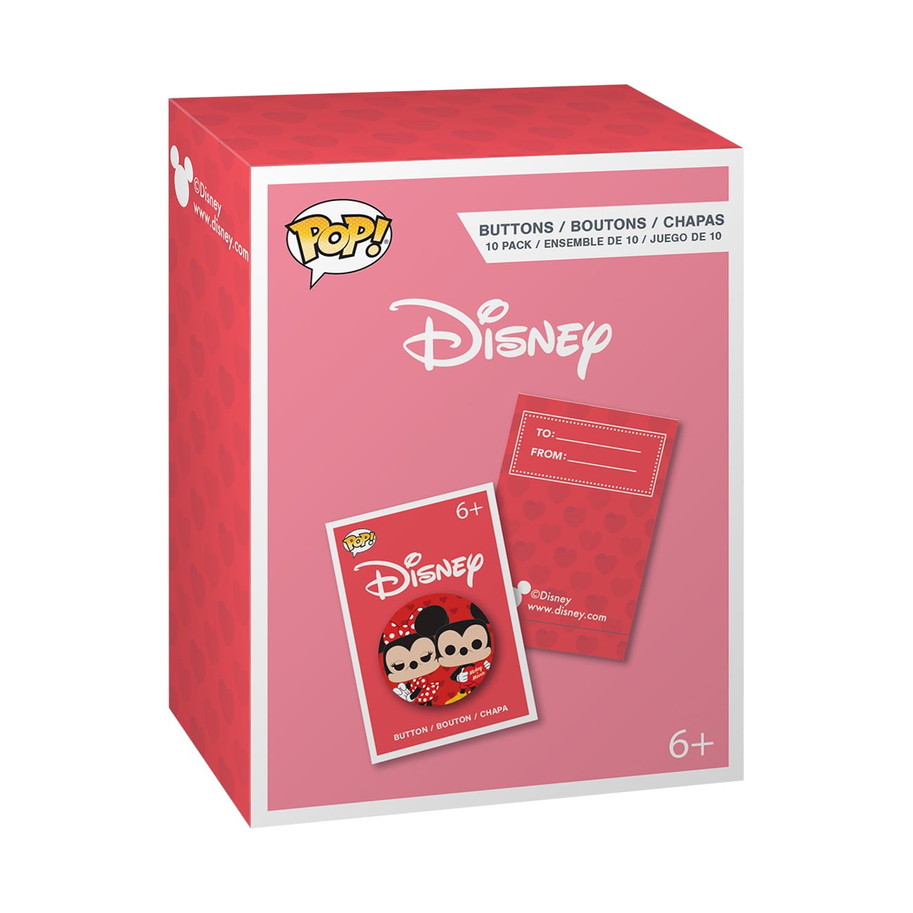 Funko POP! Disney: Button Valentine’s Cards 10 Pieces (Walmart Exclusive)