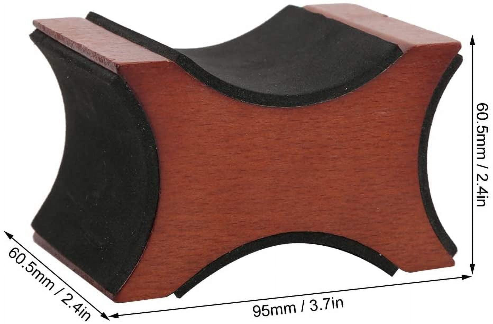 ABCISI Mahogany Neck Rest Support, Universal Desktop Stand Musical Instrument Repair Tool for Acoustic Electric Guitars Repair and Maintenance Support Pad