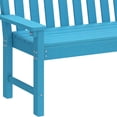 thumbnail image 7 of ModFusion Outdoor Garden Loveseat, All Weather Outdoor Bench for 2-3 Persons, HDPE Resin, 660 lbs Capacity & Weather Resistant, Light Blue, 7 of 7