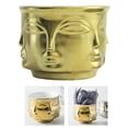 thumbnail image 3 of Florero de cerámica con diseño facial, macetas de estatua modernas plantas decorativas para interiores y exteriores florero de flores artificiales Sunnimix Jarrón de ceramica, 3 of 8