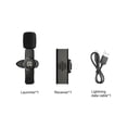 thumbnail image 4 of Micrófono de computadora en vivo Streaming Vlogging Video Chat Clip-on Bluetooth Compatible con solapa Mic Mic Auto Par 360 grados Pickup Type 2 Inevent EL005606-02B, 4 of 7