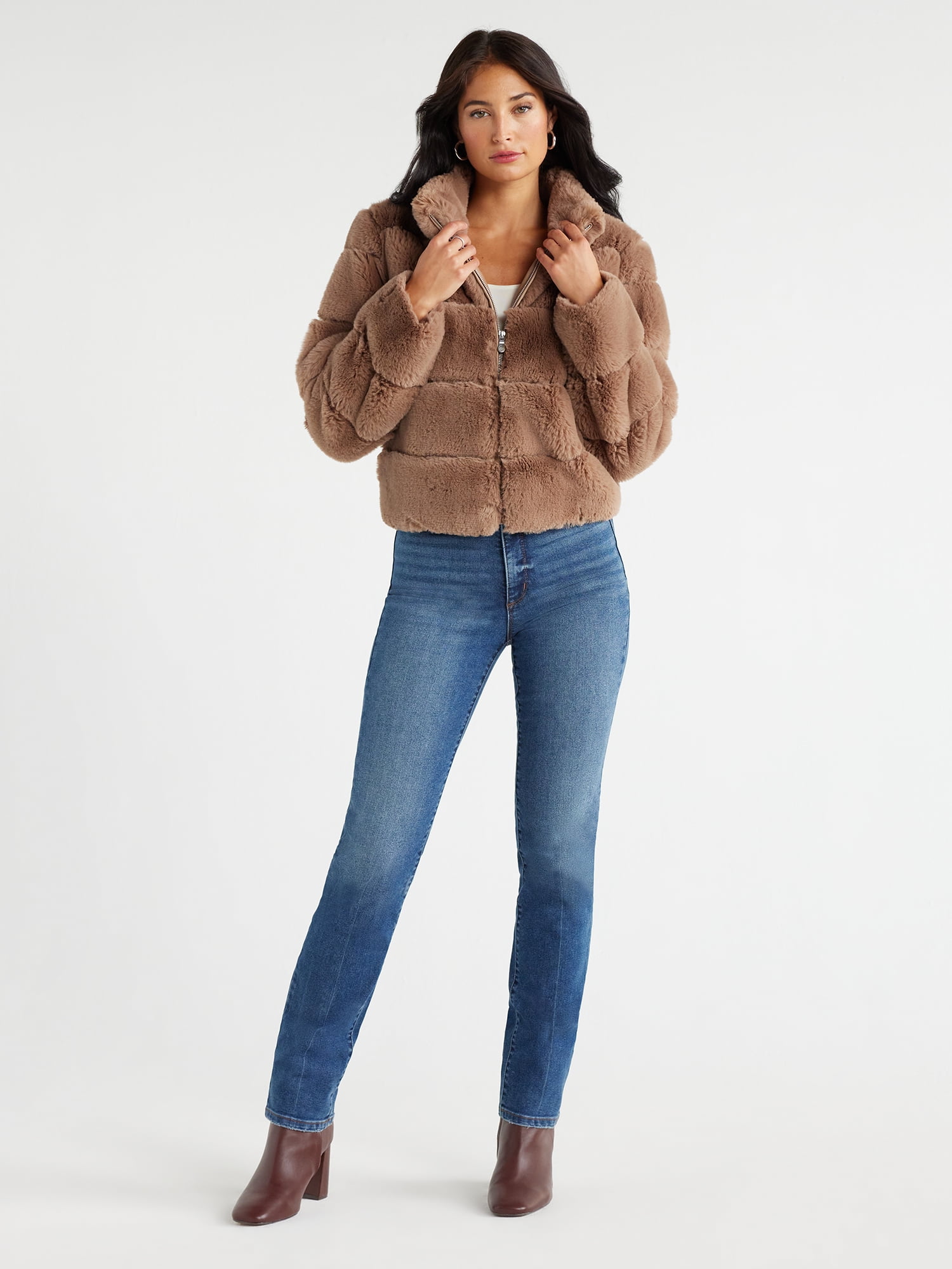 Fur hot sale chubby jacket